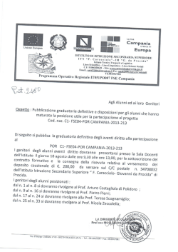Pubblicazione Graduatorie Definitive e Disposizioni per gli alunni