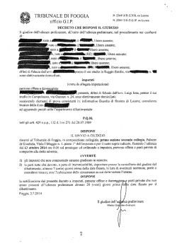 Concessione la sospensione dei termini