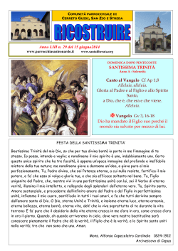 29 del 15 giugno 2014 - Parrocchia San Leonardo
