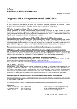 programma 2014 definitivo - CRAL Banca Popolare di Bergamo