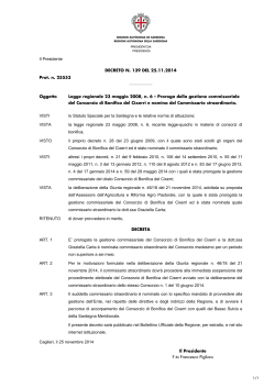 BOZZA DPG 139 del 25.11.2014 - Regione Autonoma della Sardegna