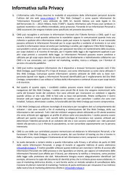 Informativa sulla Privacy