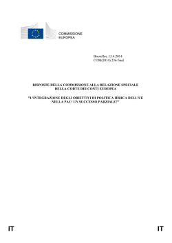 COMMISSIONE EUROPEA Bruxelles, 15.4.2014 COM