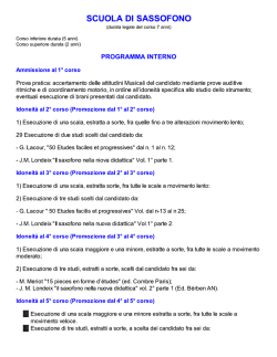 Programma interno - Conservatorio di Musica "Alfredo Casella"