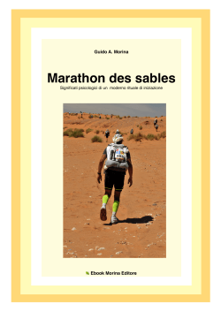 Marathon des sables - Scuola Superiore di Counseling in Naturopatia