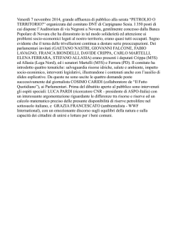 il comunicato stampa del Comitato Dnt