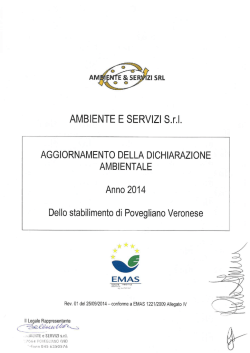 Dichiarazione Ambientale 2014