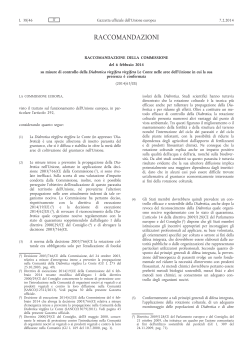 Raccomandazione della Commissione, del 6 febbraio