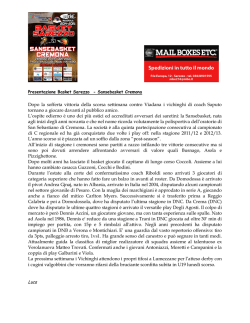 Dopo la sofferta vittoria della scorsa settimana