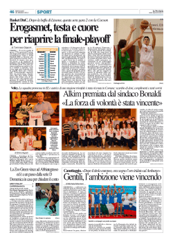 La Provincia - 28/05/2014 - Alkim premiata dal