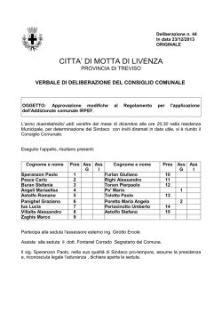 Delibera di G - Regione Veneto