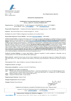 campionati italiani assoluti indoor 2014