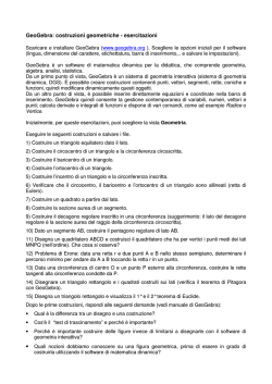 GeoGebra: costruzioni geometriche