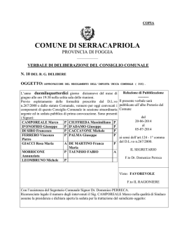 Delibera C.C. - N. 10 - Approvazione Regolamento IUC