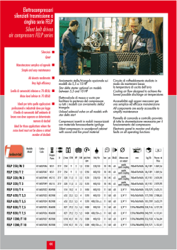 Elettrocompressori silenziati trasmissione a