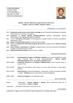 curriculum vitae