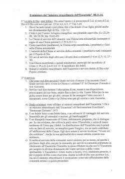 Dio &egrave; il Dio Con noi e per noi 2 Cor 4,1