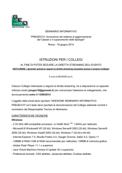 ISTRUZIONI PER I COLLEGI
