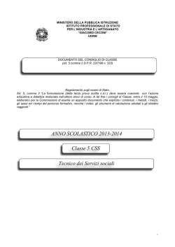 Documento del 15 maggio della classe 5&deg;CSS