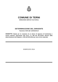 determinazione del dirigente