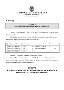 DGC 152/2014... - Comune di Polesella