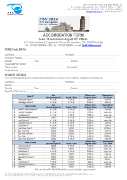 ACCOMODATION FORM