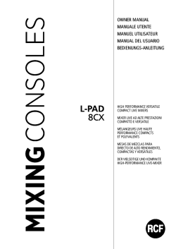 Mixer RCF Manual - Audio-luci