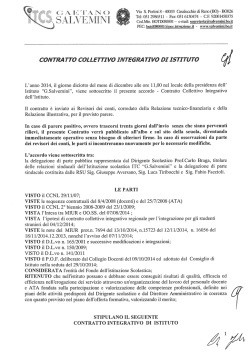 contratto integrativo di istituto