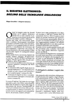 Il. REGISTRO ELETTRONICO: DECLINO DELLE TECNOLOGIE