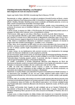 Il Building Information Modelling: una Disciplina?