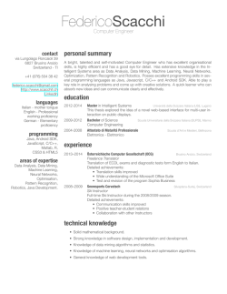 download resume - Scacchi Federico