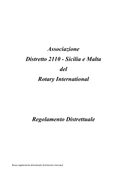 Regolamento emendato - Rotary Club Palermo Nord