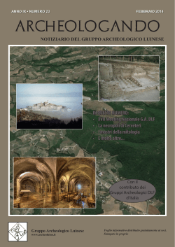 ARCHEOLOGANDO - Gruppo Archeologico Luinese
