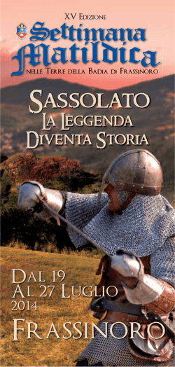 Programma - Comune di Frassinoro