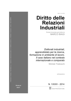Dottorati industriali, apprendistato per la ricerca