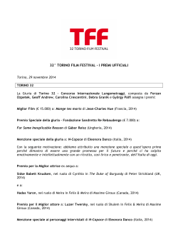 TFF 32 - Ita - Torino Film Festival