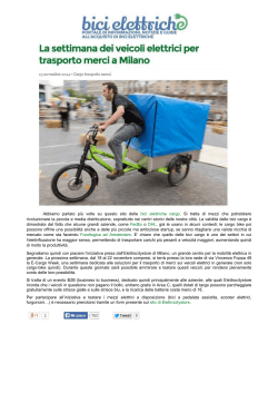 portale bici elettriche - cargo week