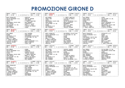 PROMOZIONE GIRONE D