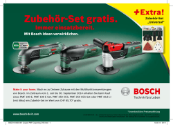 Zubehör-Set gratis.