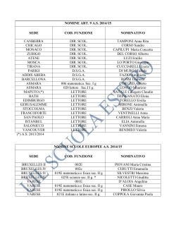 elenco nomine a.s. 2014-15