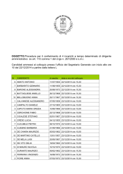 AVVISO COLLOQUIO dir. amministrativo