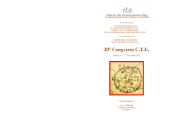 20° Congresso C.T.E. - Dipartimento di Ingegneria Civile e Ambientale