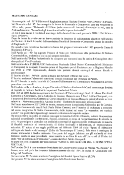 MAURIZIO GENNARI Ha conseguito nel 1967 il Diploma di