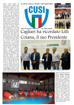 Cagliari ha ricordato Lilli Coiana, il suo Presidente