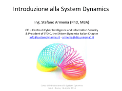 Introduzione alla System Dynamics