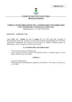 Aliquote Tasi_22-05-2014 - Comune di Civitavecchia
