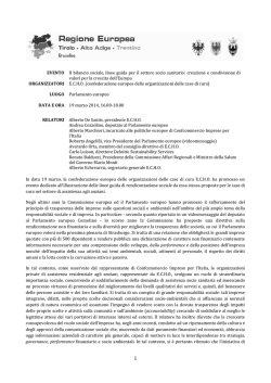 In data 19 marzo, la con lle case di cura E.C.H.O. ha promosso un