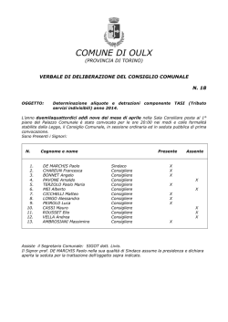 TASI 2014 - Comune di Oulx