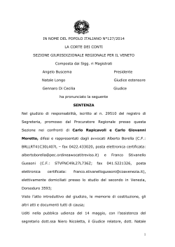 Sezione giurisdizionale per il Veneto ( PDF, 236 kB )