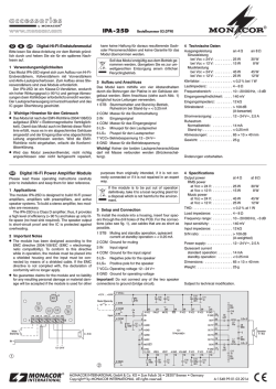 IPA-25D - Monacor
